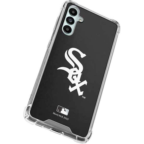 MLB Chicago White Sox - Solid Distressed Galaxy A15 5G Clear Case